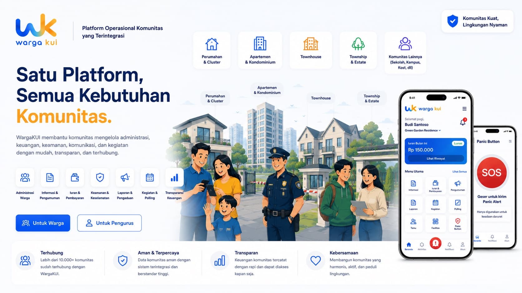 WargaKUI, satu platform untuk kebutuhan komunitas hunian